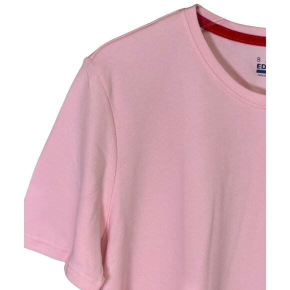 Basic Editions Relaxed Fit Short Sleeve T-Shirt Pink Size XL - Picture 6 of 7